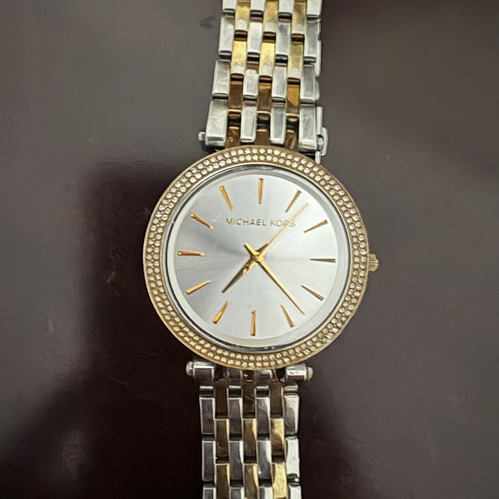 Michael Kors Gold and Silver Two-Tone Watch